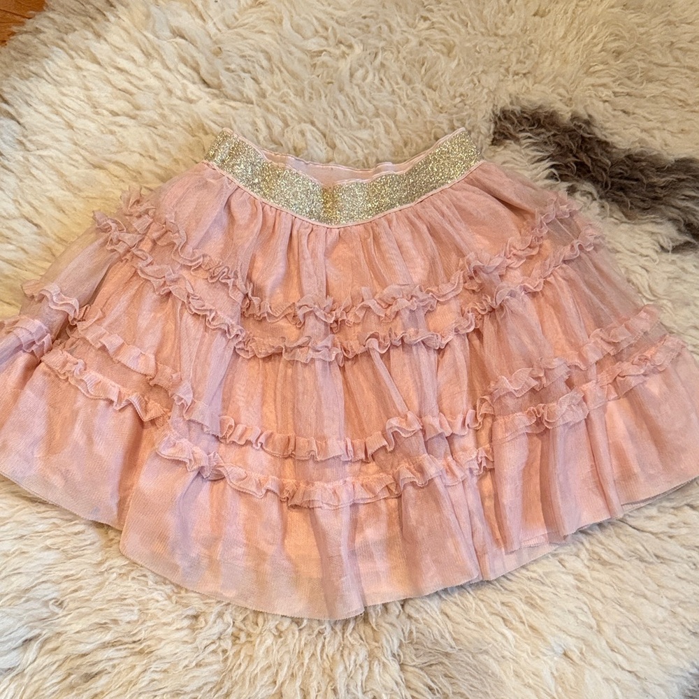 Mini Boden Light Pink Ruffled Twirly Skirt 💕